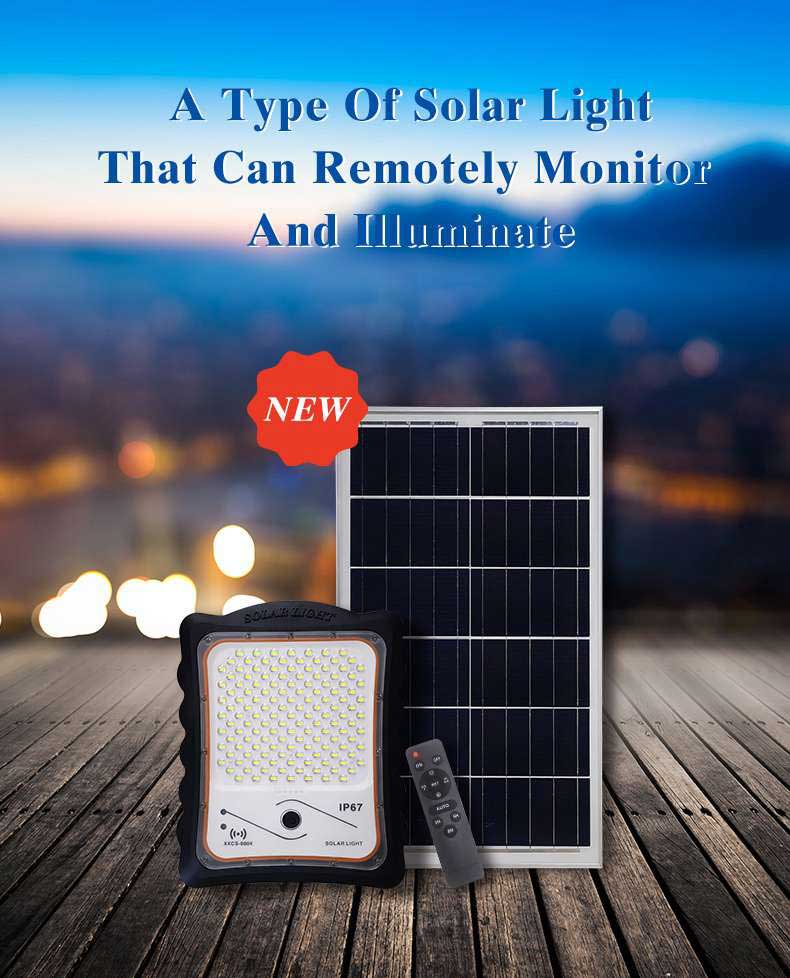 Outdoor solar Flood Light with PIR Alarm & Monitoring,HD 1080P WiFi Security CCTV Camera