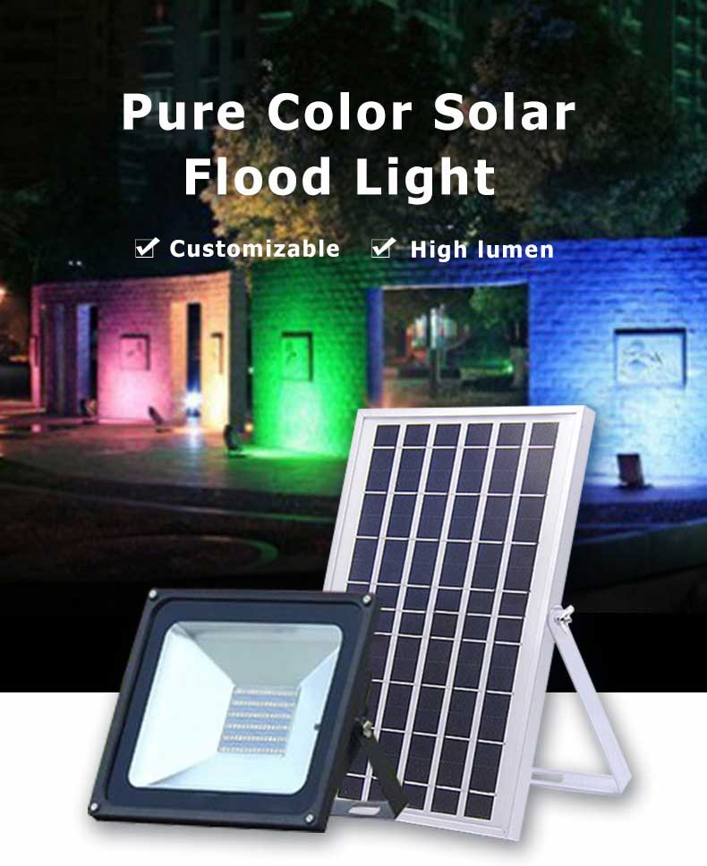 colors solar flood lights with remote controller, customize acceptable