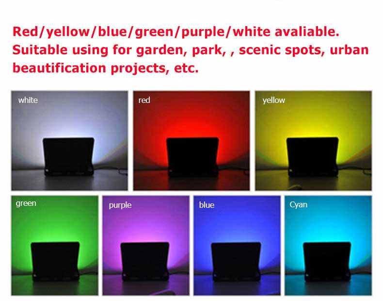 colors solar flood lights with remote controller, customize acceptable