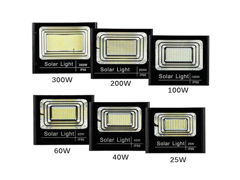 25w 40w 60w 100w 200w 300w solar flood light with remote control