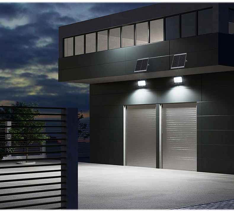 ABS and aluminum housing Security LED Solar Floodlight