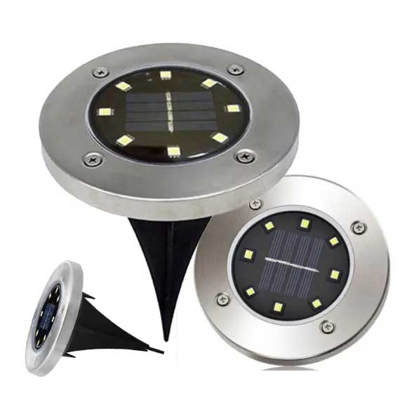 outdoor 8 led Solar Ground Lights for Pathway, Yard, Deck, Patio, Walkway