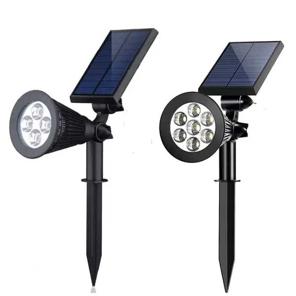 4leds 7leds outdoor solar spot light