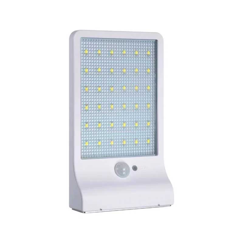 High bright 36 led solar motion activated solar wall light