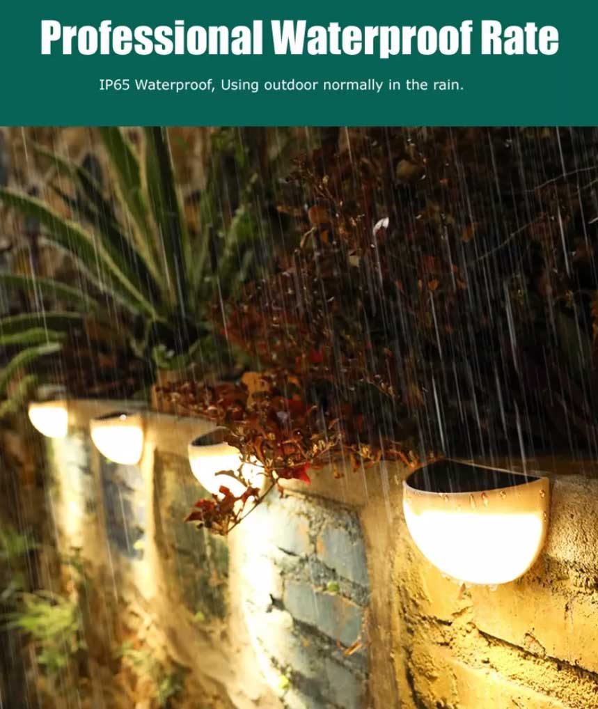 IP44 Solar LED Walkway Step Lights Outdoor