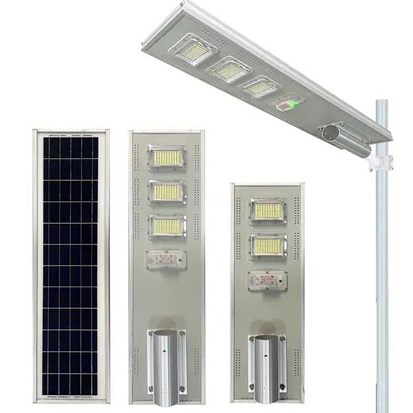 100W 200W 300W high brightness A-graded integrated all in one solar street light