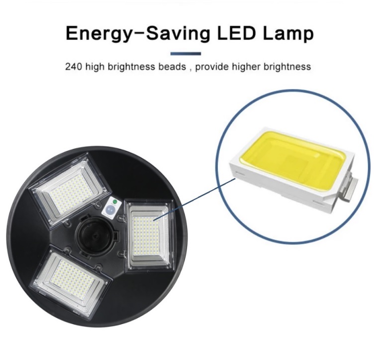  All in one Solar Garden Street Light With Remote Control