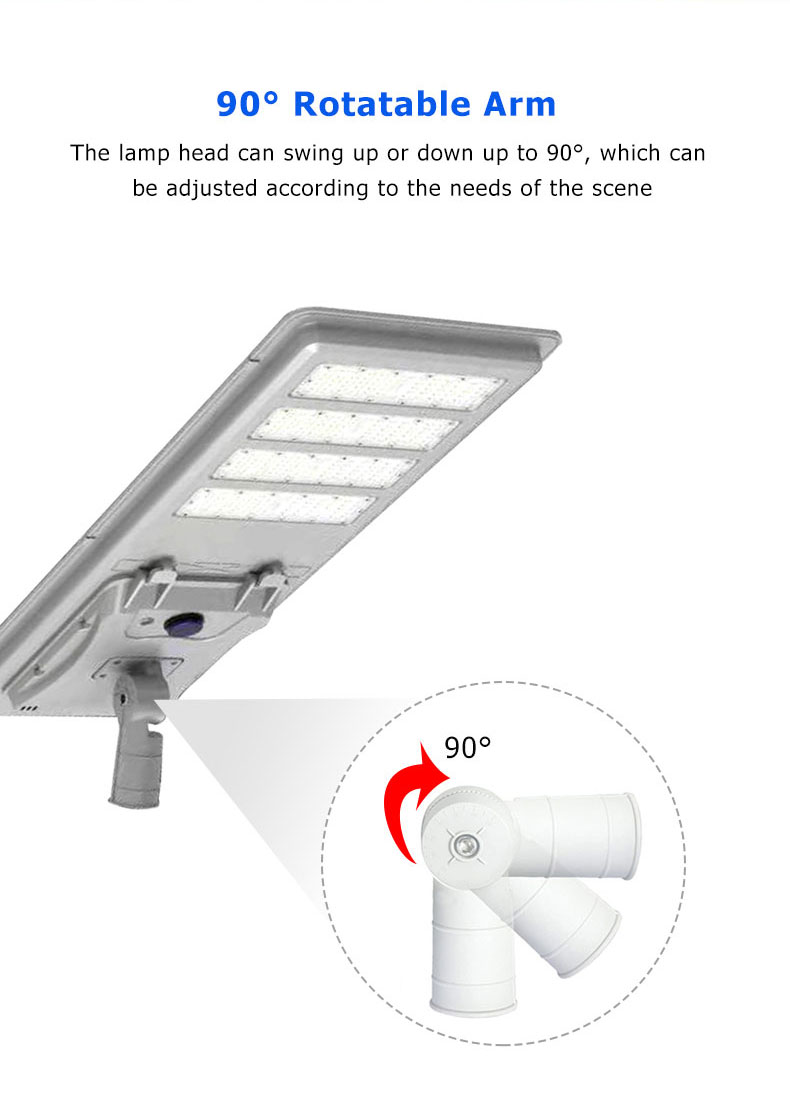 300W 400W 500W individual controller 12V working system project all in one solar street light