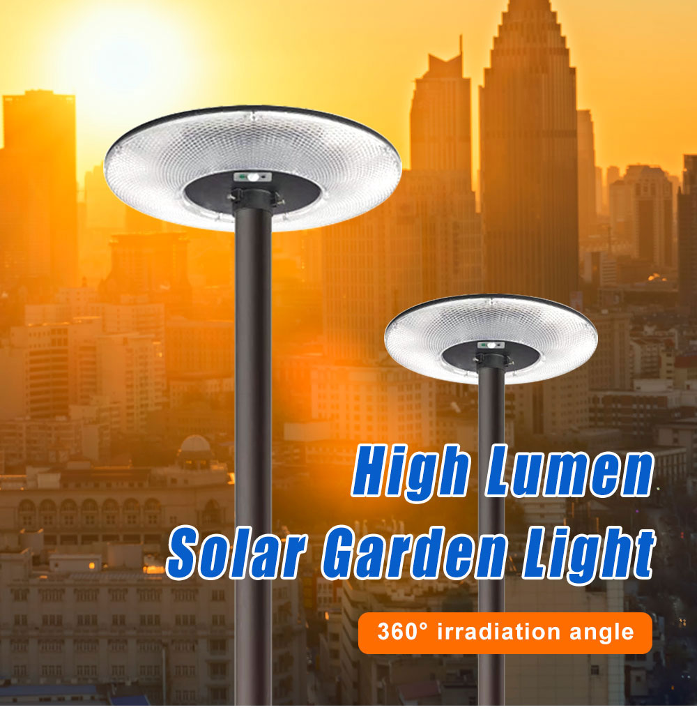 300W Solar Led Garden(UFO) Light with Motion Sensor IP-65 Water Proof with Remote controller