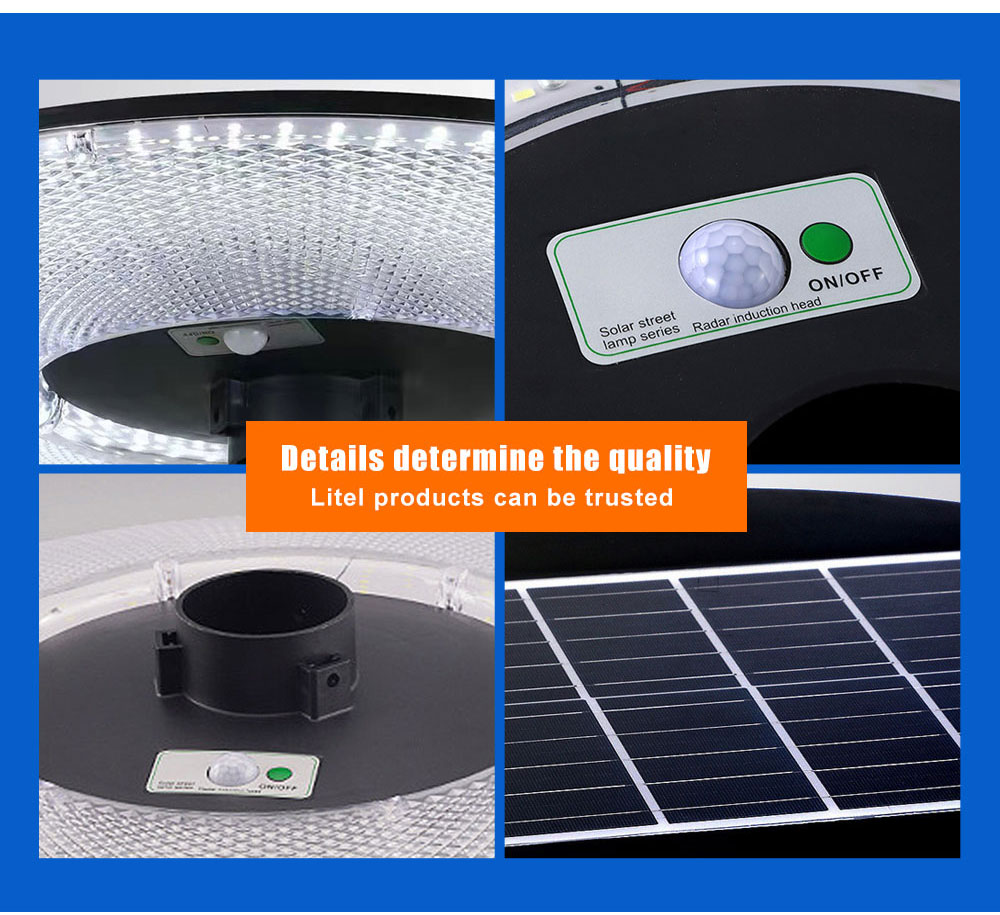 300W Solar Led Garden(UFO) Light with Motion Sensor IP-65 Water Proof with Remote controller