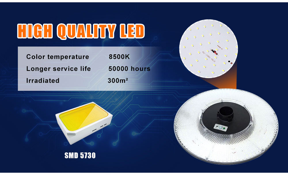 300W Solar Led Garden(UFO) Light with Motion Sensor IP-65 Water Proof with Remote controller