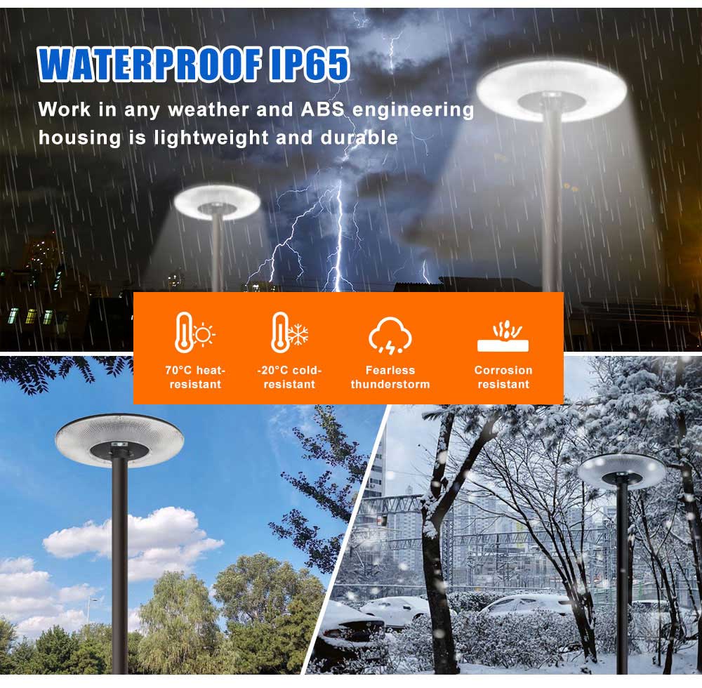 300W Solar Led Garden(UFO) Light with Motion Sensor IP-65 Water Proof with Remote controller