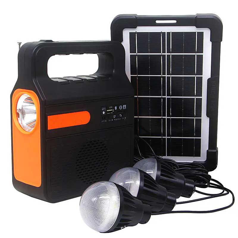 solar panel lighting system with TF/USB speaker