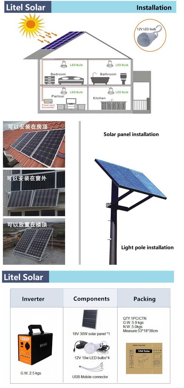 Solar Portable Outdoor Power