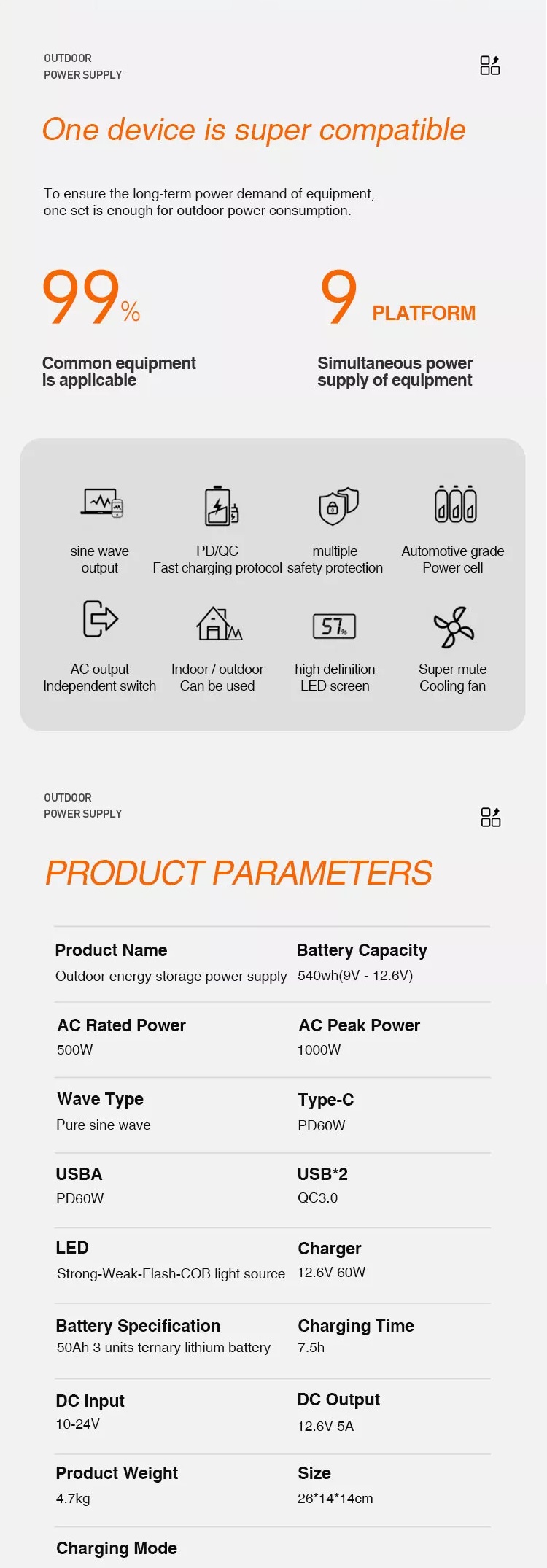 Solar Portable Outdoor Power