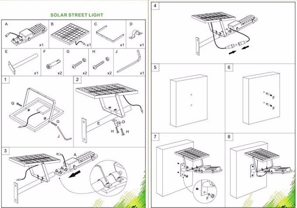 Split Solar Street Light